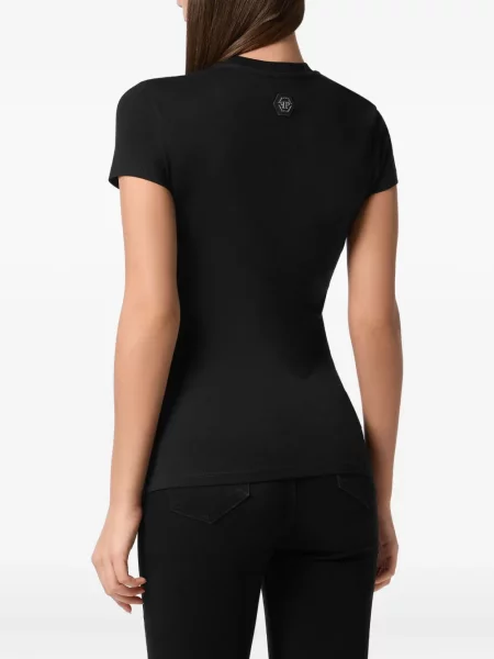 Tricou Philipp Plein de cristal negru