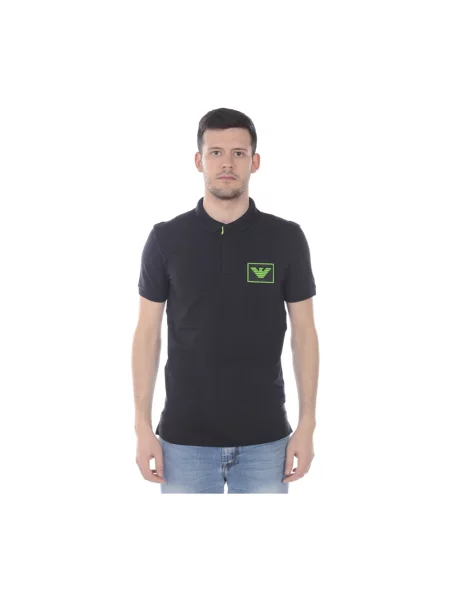 Koszulka polo Emporio Armani czarna