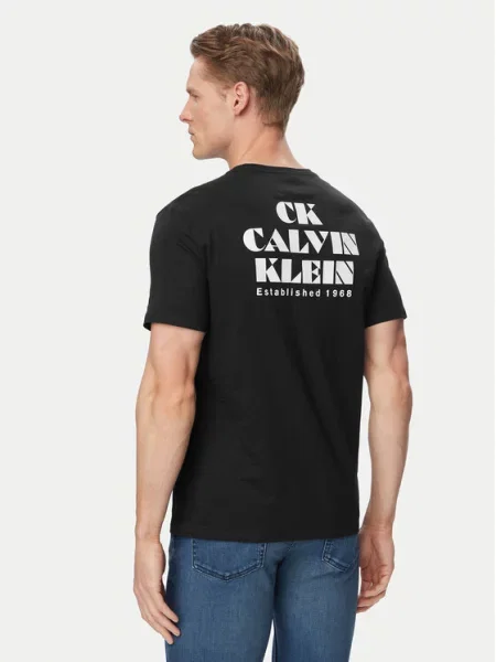Calvin Klein Jeans Póló Resort Graphic fekete
