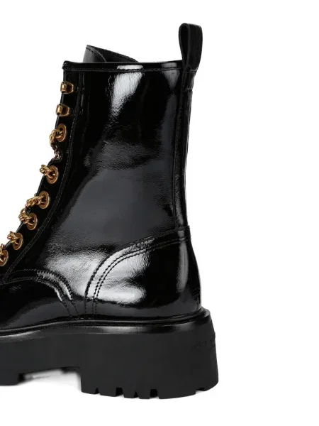 Botine Kurt Geiger London din piele de lac negru