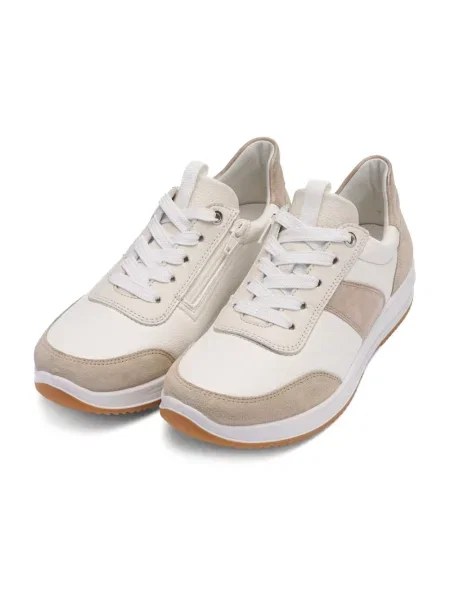Sneakersy Ara skórzane beżowe