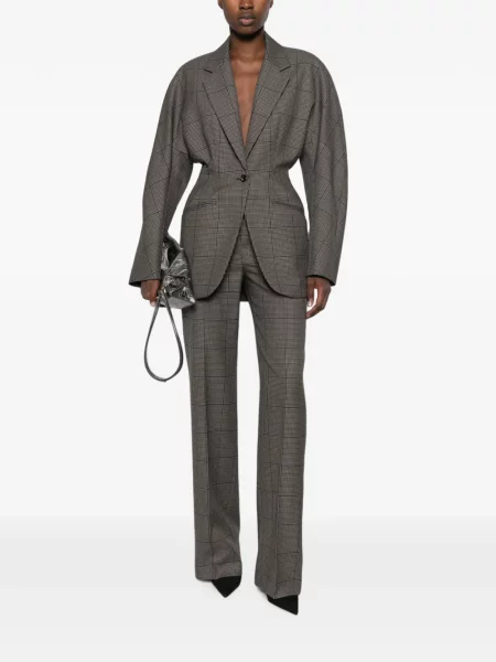 Sacou Mugler cu model pepito gri