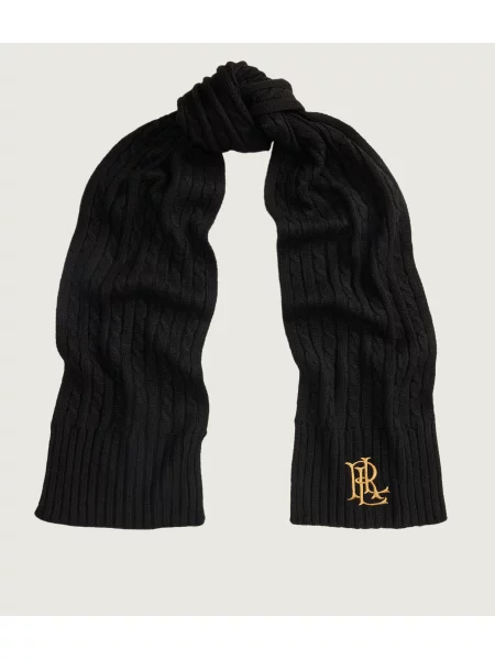 LAUREN RALPH LAUREN Sál gyapjú hozzáadásával fekete