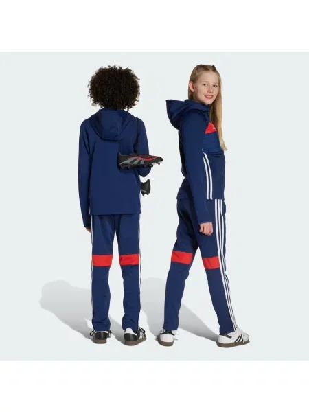Spodnie Tiro 25 Essentials Winterized Training Kids białe