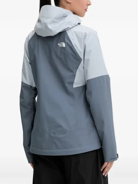 Geacă The North Face cu glugă albastru