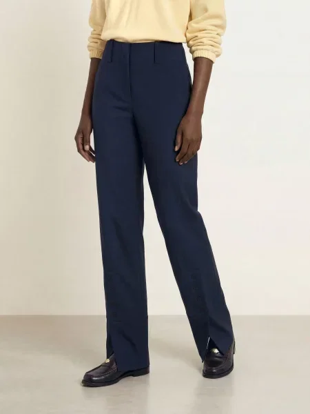 Claudie Pierlot Spodnie Typu Marlena blau granatowe