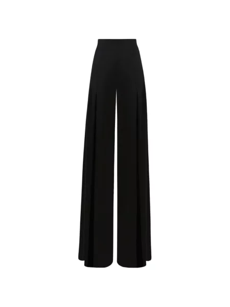 Pantaloni palazzo Gemy Maalouf din crep negru