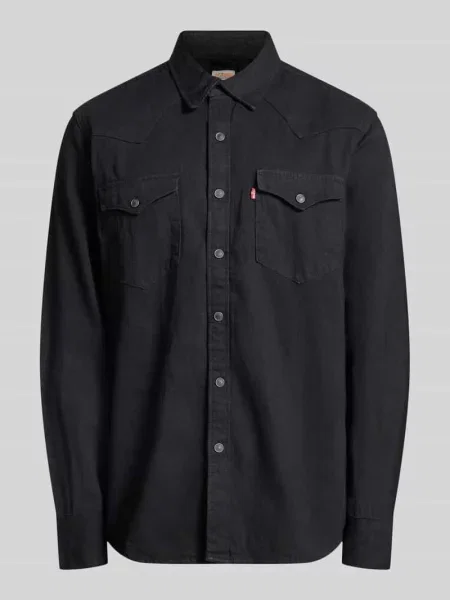 Koszula jeansowa o kroju regular fit z czystej bawełny model BARSTOW WESTERN STANDARD' Levi's czarna