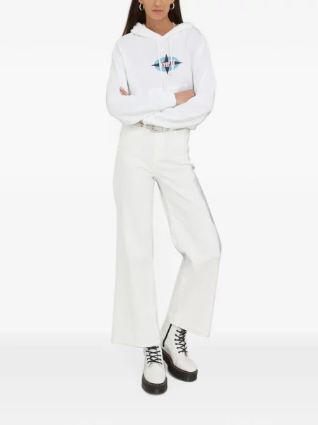 Top Levi's® din piele de căprioară cu model floral cu imagine albastru