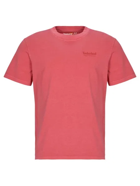 Grafika majica Timberland s kratkimi rokavi rdeča