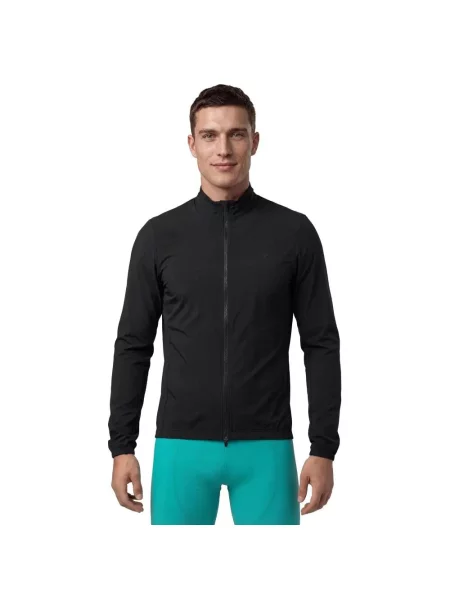 Ultralekka wiatroszczelna kurtka rowerowa Siroko J4 Windbreak Black czarna