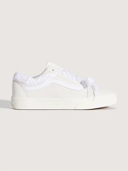 Vans Old Skool teniși pentru femei din piele întoarsă bej