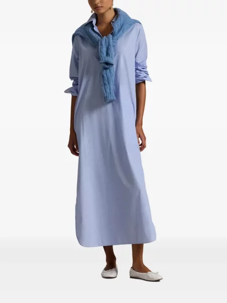 Polo Polo Ralph Lauren z twillu do kolan plisowane żółte