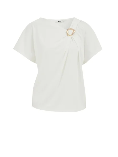 WE Fashion Bluză fildeş auriu