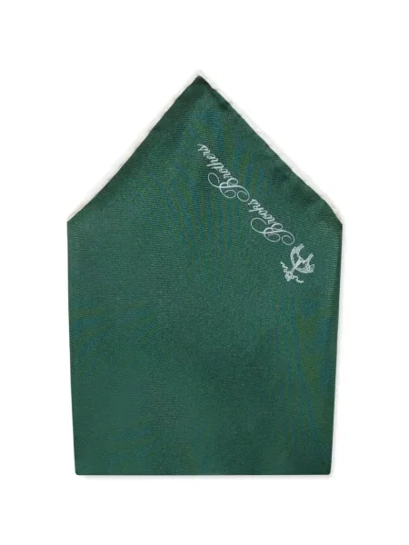 Hedvábná kravata Brooks Brothers zelená