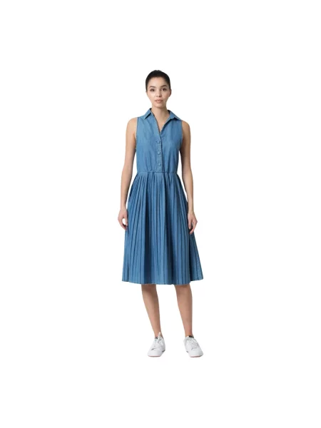 Sukienka jeansowa Kocca niebieska