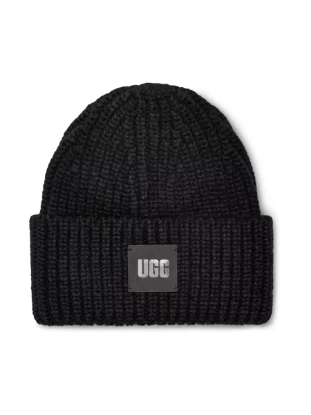 UGG czapka beanie z dodatkiem wełny czarna