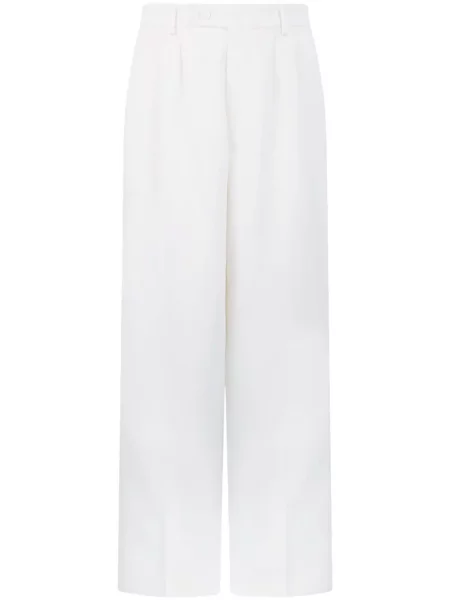 Pantaloni Gcds din satin alb