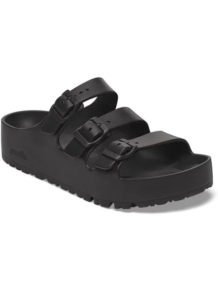 Šľapky Birkenstock na platforme čierna