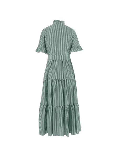 Rochie cu dungi F.it cu dungi de costum verde