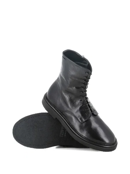 Botine Alexander Hotto cu șireturi din dantelă negru