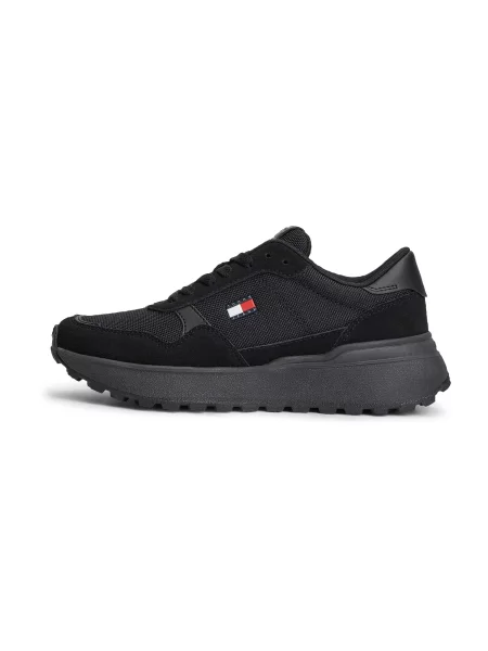 Sneakers Tommy Jeans Modern Runner Mix negru
