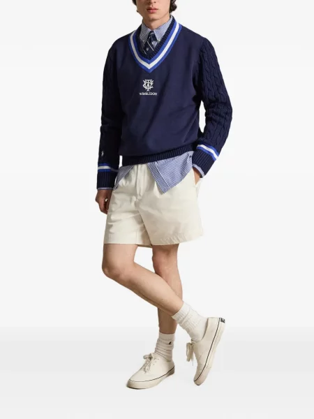 Șapcă Polo Ralph Lauren cu broderie alergare de in alb