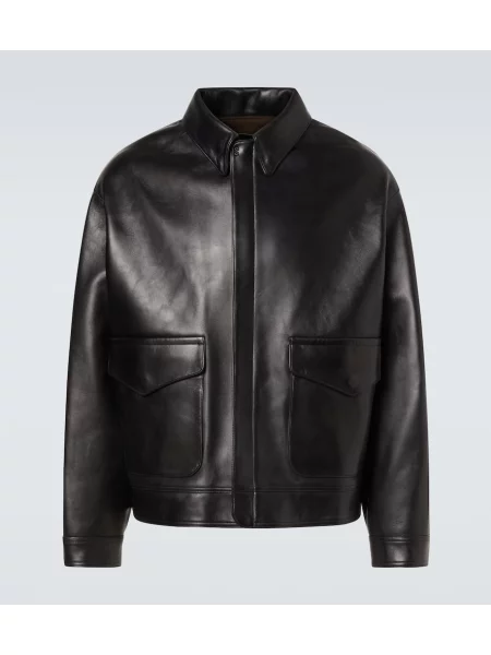 Geanta de piele A.presse negru