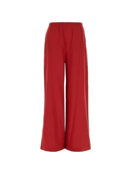 Pantaloni Max Mara din jerseu roșu