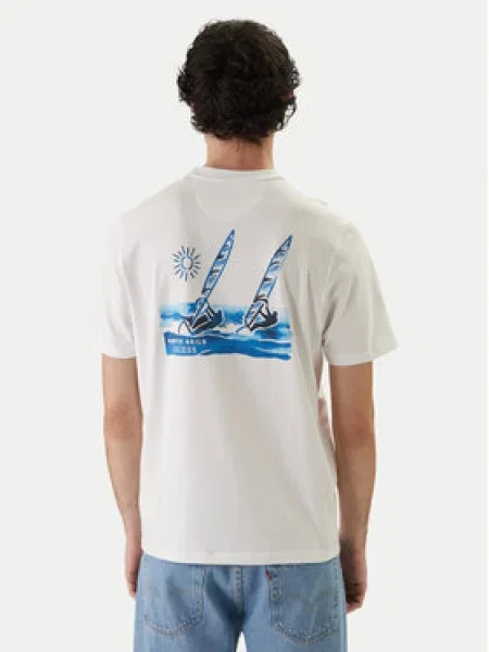 Guess Póló GUESS x NORTH SAILS fehér