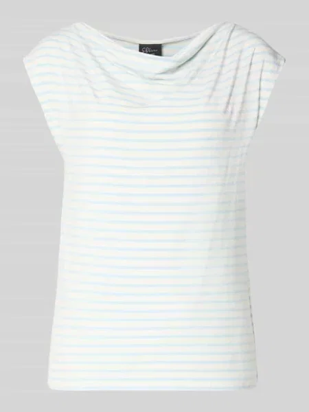 T-shirt o kroju loose fit z mieszanki S.oliver Black Label