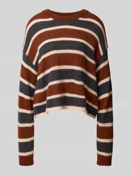 Sweter dzianinowy o kroju relaxed fit z mieszanki alpaki z domieszką wełny Drykorn