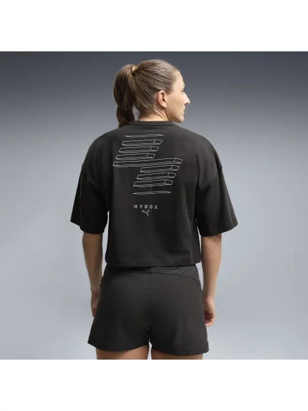 SkrÃ³cona koszulka PUMA x HYROX Lifestyle OdzieÅ¼ XXS czarny