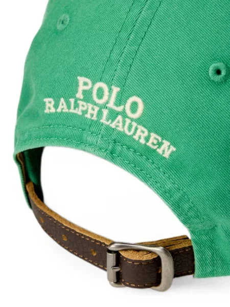 Scurt șapcă Polo Ralph Lauren cu broderie din jerseu maro