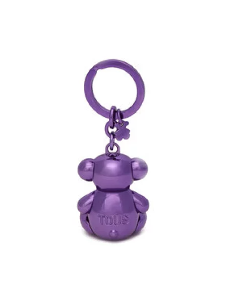 TOUS Privjesak LLAVERO METAL BOLD BEAR ljubičasta