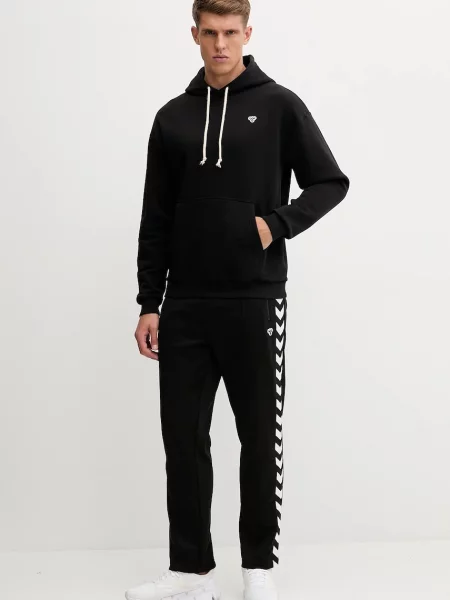 Hummel bluza z kapturem gładka czarny
