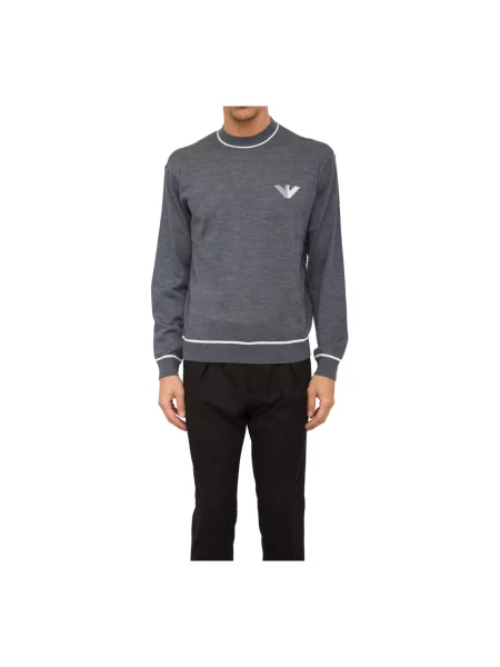 Sweter Emporio Armani wełniany szary