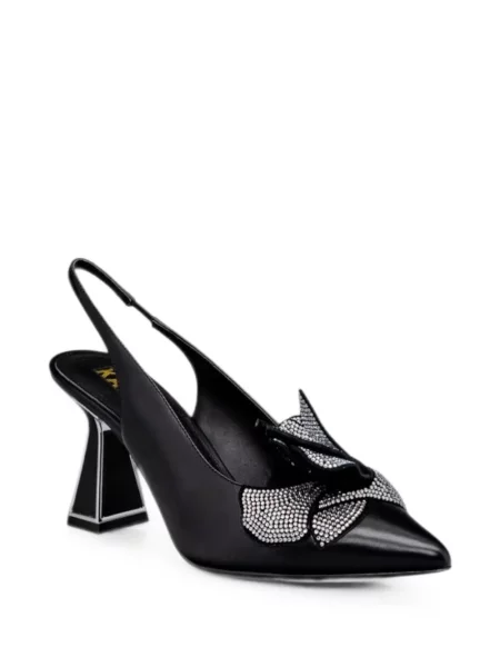 Pantofi cu toc Kat Maconie slingback negru