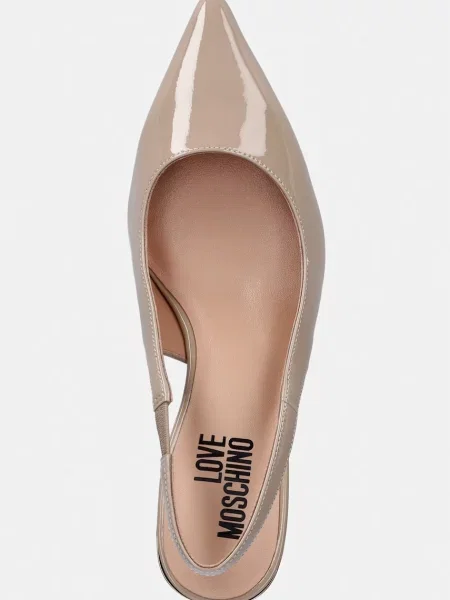 Кожаные туфли Love Moschino на шпильке