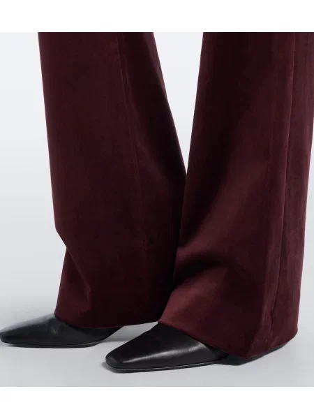 Pantaloni Veronica Beard de catifea evazate