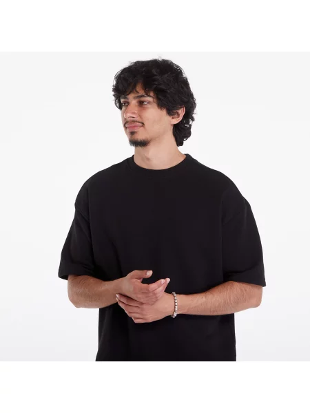 Тениска Urban Classics Light Terry T-Shirt Crew Black S черно