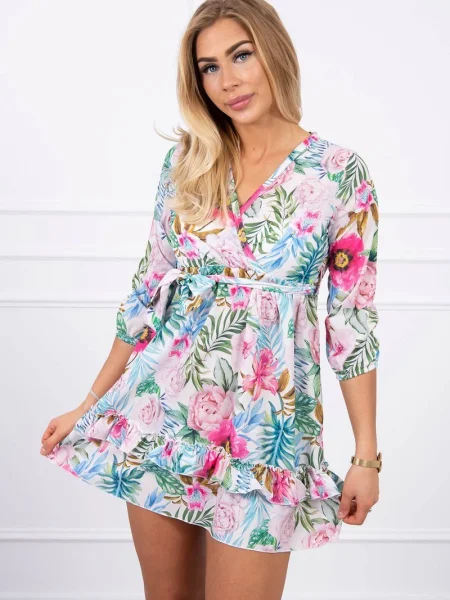 Rochie Kesi cu model floral de costum
