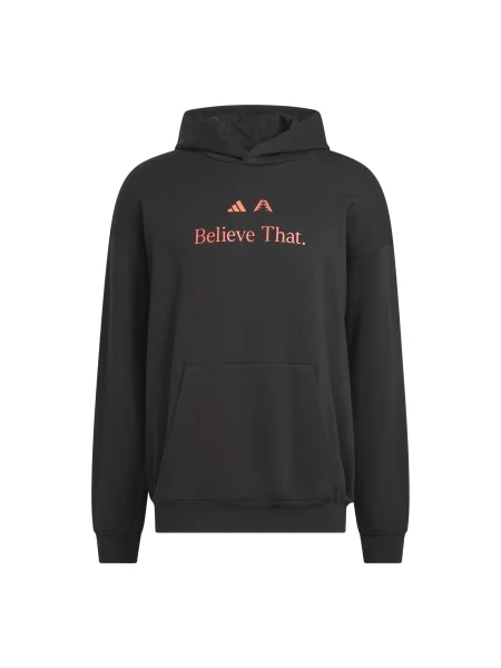 ADIDAS ORIGINALS Mikina Anthony Edwards Believe That světle červená černá