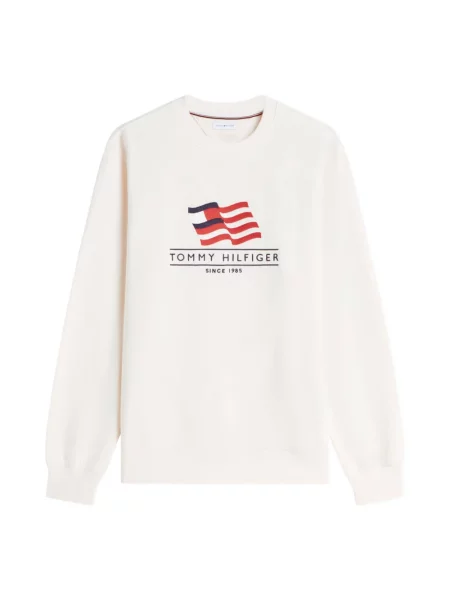 Bluza Tommy Hilfiger frotte biała