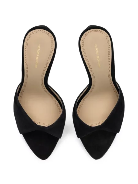 Papuci tip mules Victoria Beckham negru