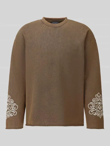 Bluza z rękawami z haftem model ONA' Don't Waste Culture