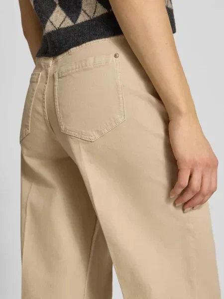 Jeansy w kroju wide fit z kantami Christian Berg Woman