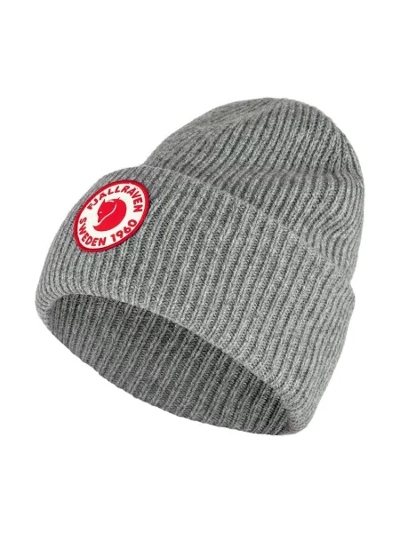 Căciulă Fjallraven de lână cu autograf gri