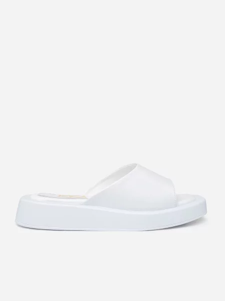 ISSA Plus Шльопанці Шкіра білий