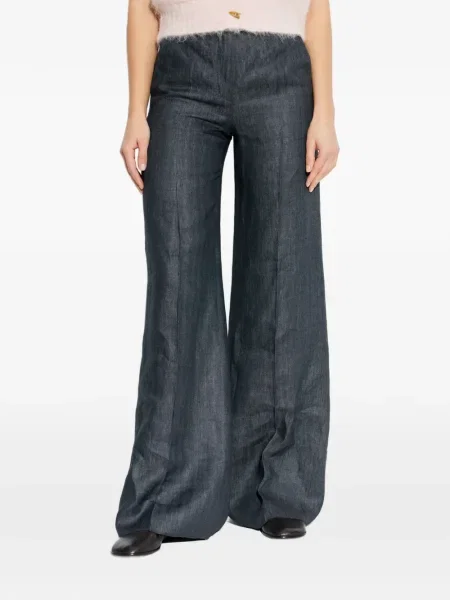 Pantaloni Max Mara evazate albastru
